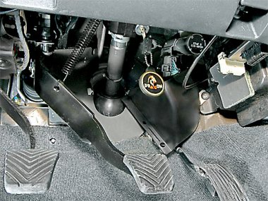 Механическое противоугонное устройство на Рулевой вал  Mitsubishi Pajero III (2000-2006)  мех. КП 